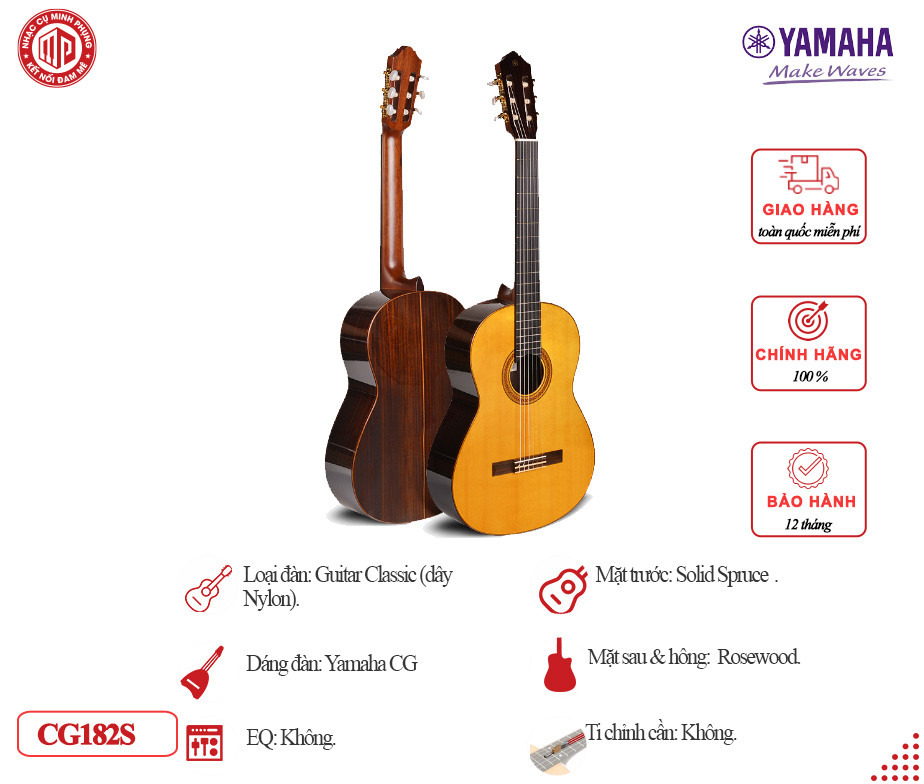 Đàn Guitar Classic Yamaha CG182S