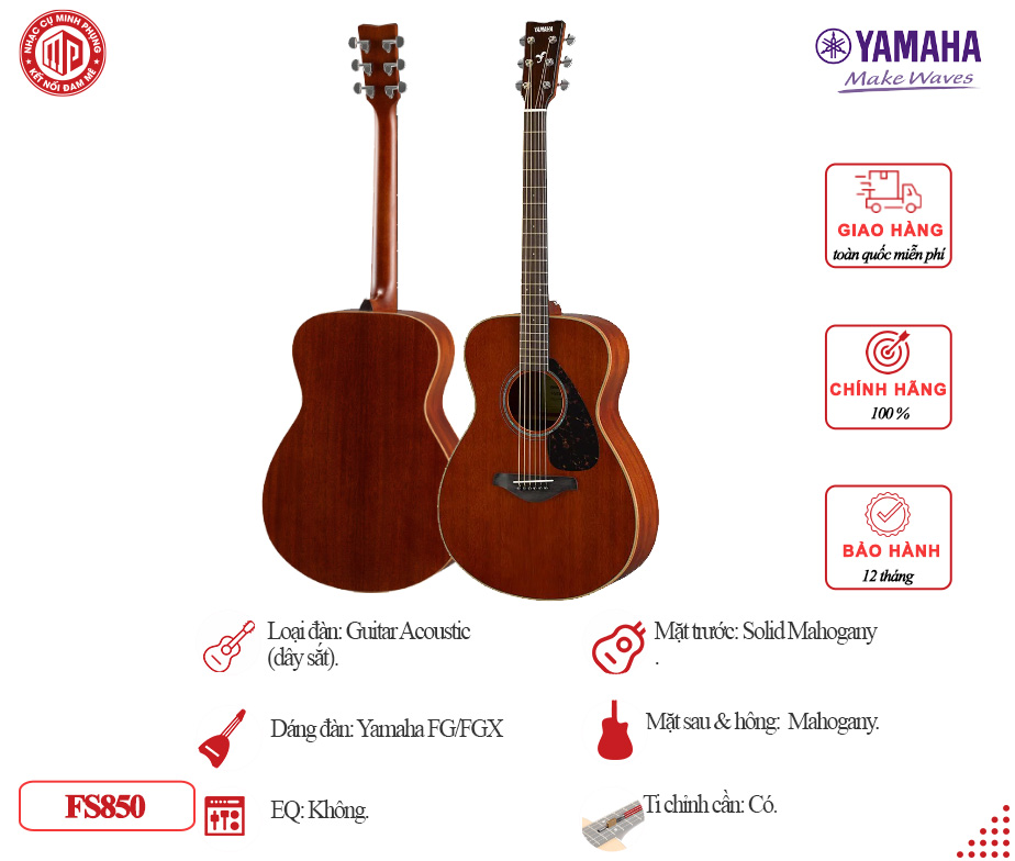 Đàn Guitar Acoustic Yamaha FS850