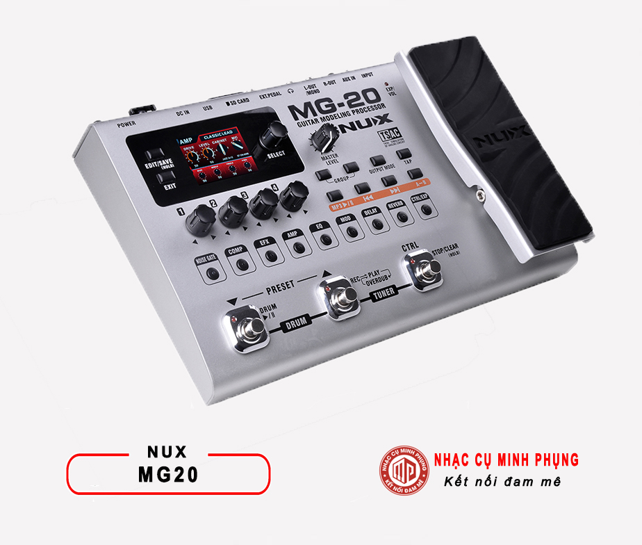 Phơ Guitar (Multi Effects) Nux MG-20