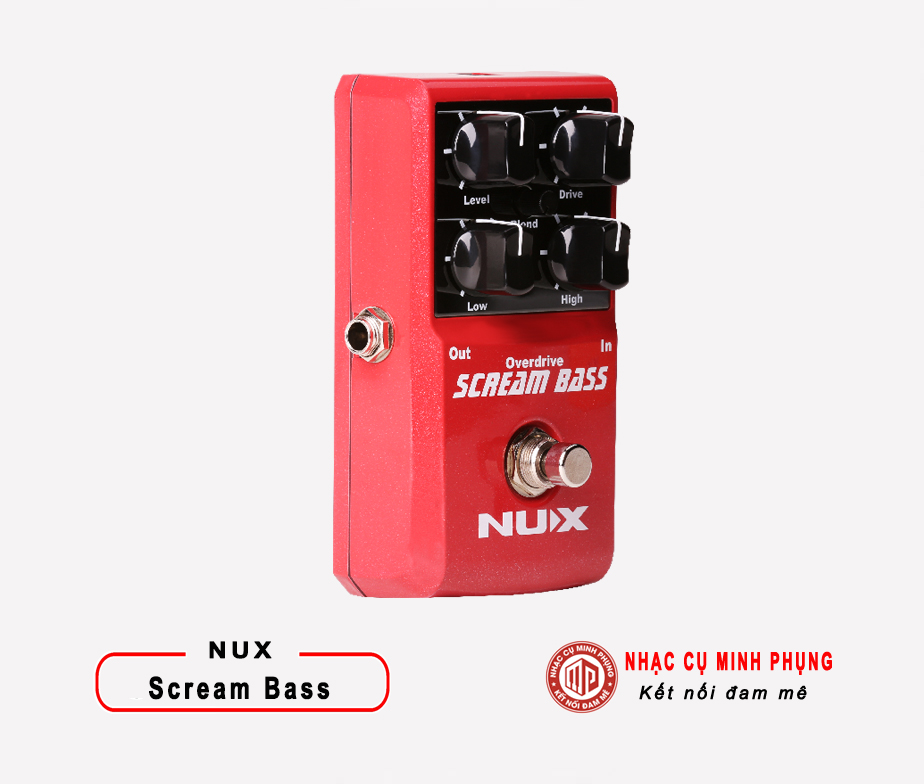 Overdrive Pedal Nux Scream Bass 