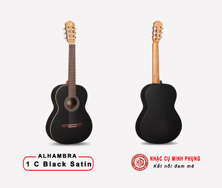 Đàn Guitar Classic Alhambra 1 C Satin Đen