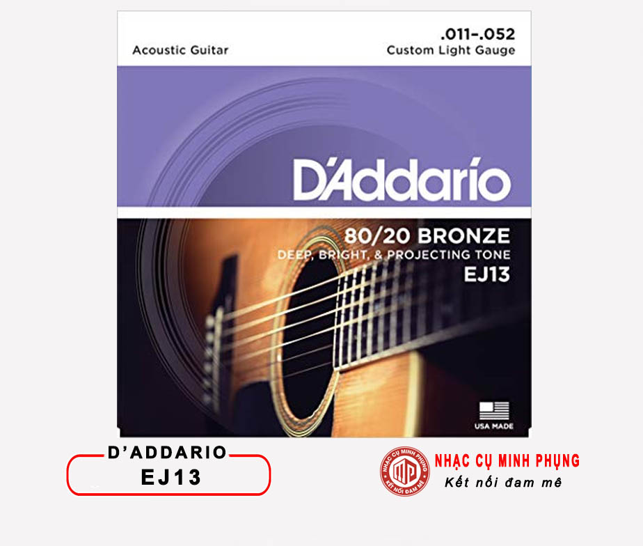 DÂY ĐÀN GUITAR ACOUSTIC D'ADDARIO EJ13