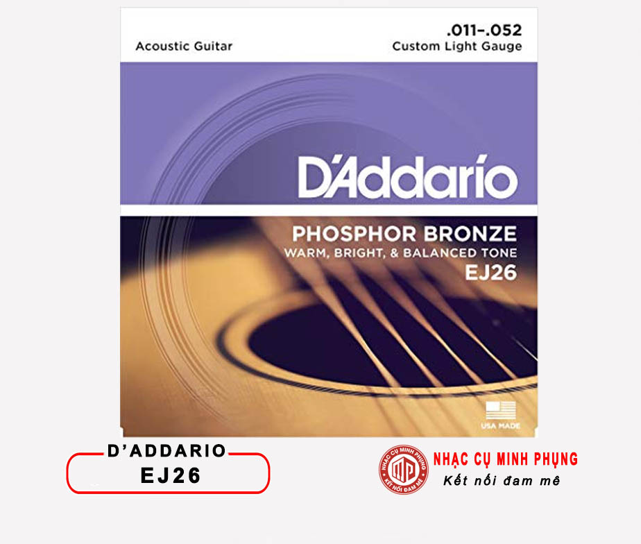 Acoustic Guitar Phosphor Bronze DAddario EJ26