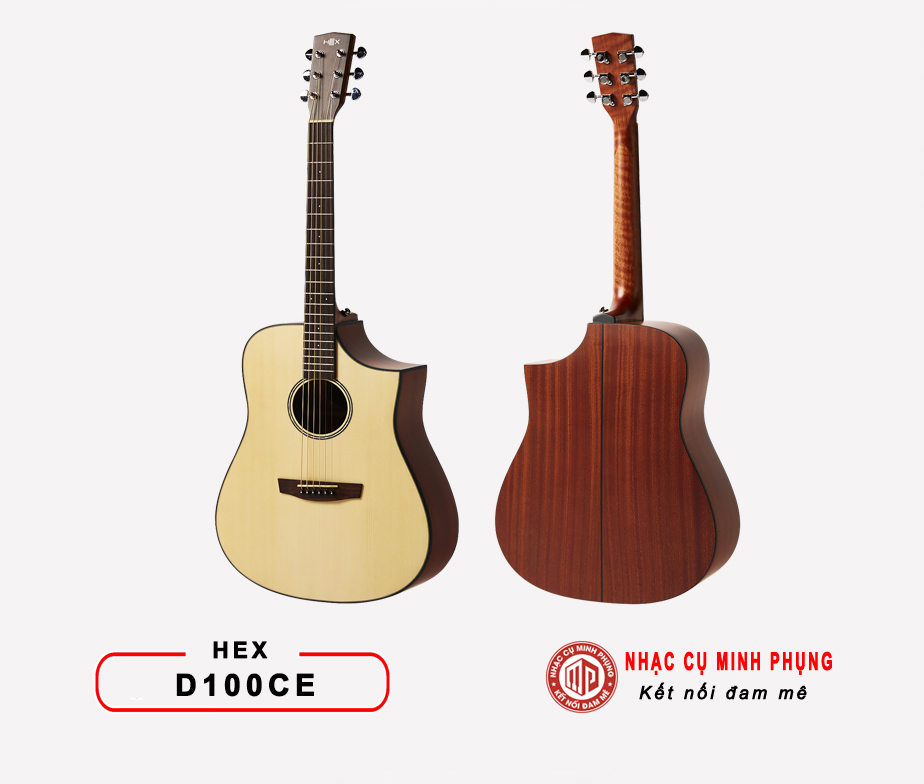 Đàn guitar acoustic Hex D100CE