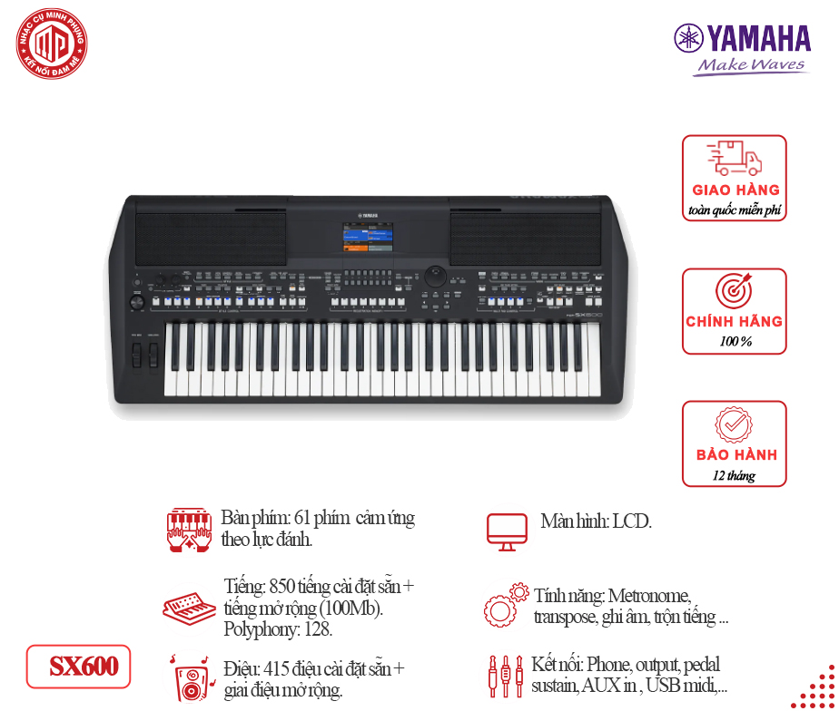 Đàn organ Yamaha PSR SX600