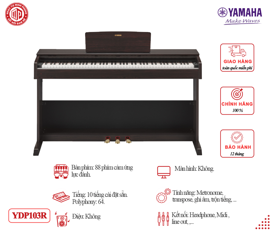 Đàn Piano Điện Yamaha YDP103